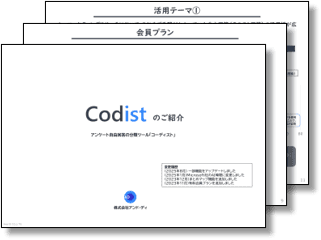 Codist紹介資料の表紙